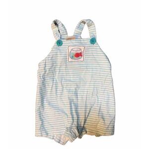 Vintage Sweet potatoes goldfish bubble romper sunsuit stripe‎ boutique y2k twee